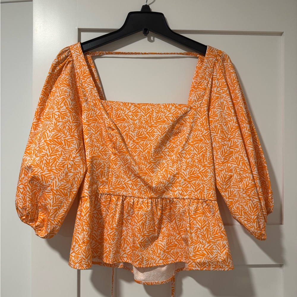 Hutch Orange Floral Women's Top